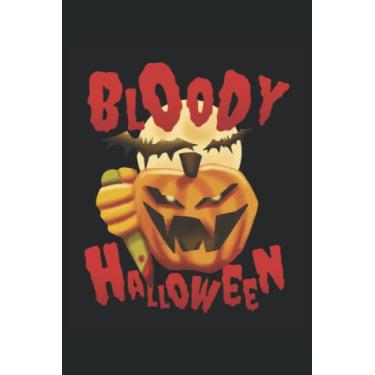 Imagem de Bloody Halloween Notebook dotgrid 6x9" DIN A5: Your perfect journal, diary or blog planner in 6" x 9" DIN A5 dotgrid