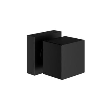 Imagem de 2 Acabamentos Registro Quadrado 3/4 Padrão Deca Metal Preto