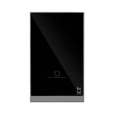 Imagem de Hi by Geonav Interruptor Inteligente Zigbee Touch, 1 botão, Vidro Temperado, Bivolt, HIZINT1CBK, Preto