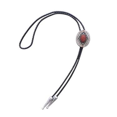 Imagem de Emamel Wildlife Cowboy Cowgirl Bolo Tie também estoque nos EUA, Vermelho, G