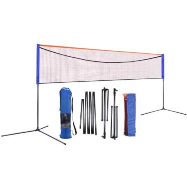 Imagem de Rede De Badminton Portátil 10/14/17/20 Pés Com Suporte, Conjunto De Rede De Pickleball Estabilizada Com Bolsa De Armazenamento, Para Ambientes Internos E Externos (Size : 5.1m/17ft)