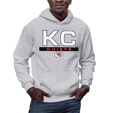 Imagem de Hybrid Sports NFL - Kansas City Chiefs - City Block - Moletom com capuz masculino e feminino - Tamanho 2 GG