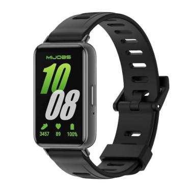 Imagem de MIJOBS Pulseira de silicone compatível com Samsung Galaxy Fit 3 SM-R390 para mulheres e homens, acessórios de substituição para Samsung Galaxy Fit3