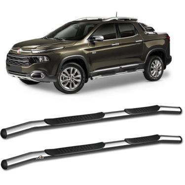 Imagem de Estribo Lateral Fiat Toro 2016 a 2023 Tubolar Cromado keko