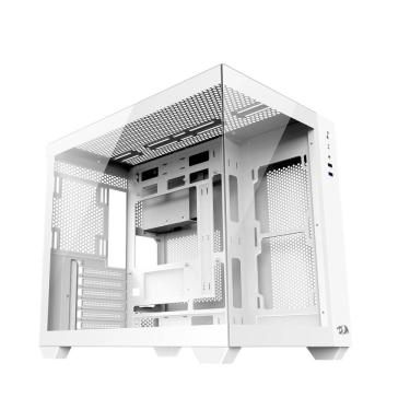 Imagem de Gabinete Gamer Redragon Wideload Pro Mid Tower Lateral de Vidro Branco - CA-604W-PRO