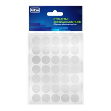 Imagem de Tilibra - Etiqueta Adesiva Multiuso, Transparente, 19 mm, 6 Folhas com 210 Unidades