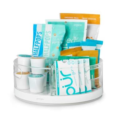 Imagem de YouCopia Organizador de louça e lanches Crazy Susan com compartimentos