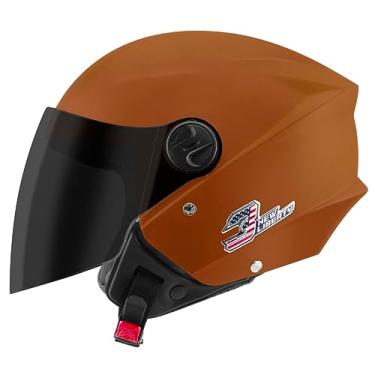 Imagem de CAPACETE ABERTO PRO TORK NEW LIBERTY 3 ELITE FOSCO LARANJA TAM. 58 VIS. FUMÊ