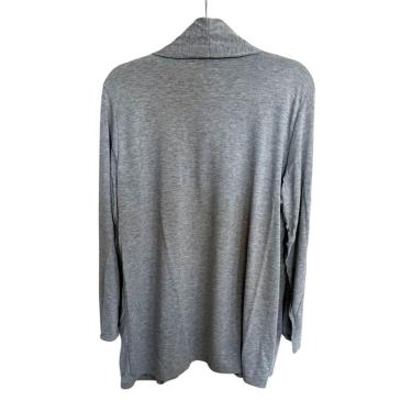 Imagem de Cardigan Casaco Feminino Tricot Comprimento Médio Cor Lisa Plus Size Formitz