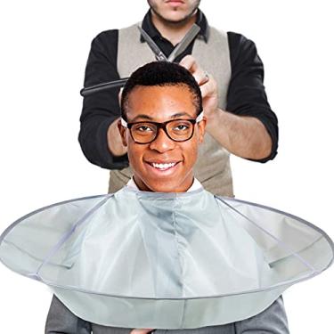 Imagem de Capa de Corte de Cabelo Guarda-Chuva design Barbeiro Salão de Beleza Capa Para Adultos E Coletor de Cabelo Uso Doméstico Kit de Cabeleireiro Avental de Estilo de Cabelo