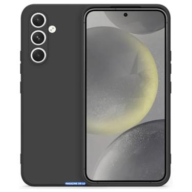 Imagem de Capa Capinha Case Compatível Samsung Galaxy S24 Plus Silicone Aveludada Com Proteção De Câmera (PRETO)