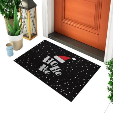 Imagem de Tapete Capacho Divertido e Criativo Para Porta Tema Natal - Ho Ho Ho Gorro Ca163