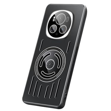 Imagem de HAO RIYLN Capa magnética preta, 6, para Honor Magic 6 Pro/6, capa fina de policarbonato com proteção total para lentes e aromaterapia, antiarranhões