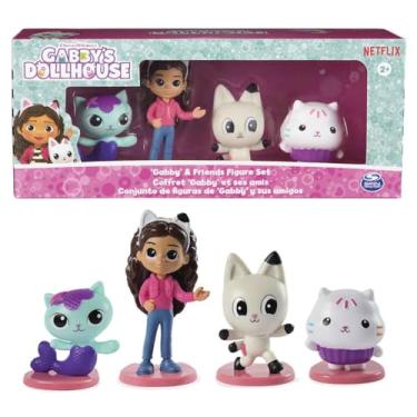 Imagem de SUNNY, Gabby's Dollhouse, Pacote de figuras, Gabby, Pandy, Mercat e Cakey