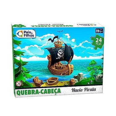 Imagem de Quebra Cabeça 24 Pçs - Navio Pirata Infantil - Premium