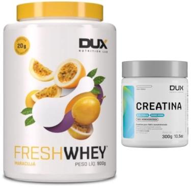 Imagem de Combo Fresh Whey Dux 900g - Sabor Maracujá + Creatina 300g