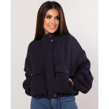 Imagem de JAQUETA VISCOSE BOMBER FEMININA COM CINTURA REGULÁVEL-Feminino