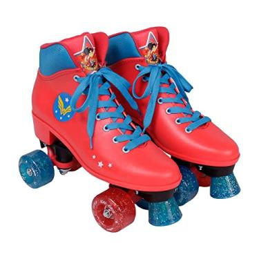 Imagem de Patins Super Hero Girls Mulher Maravilha Vermelho/Azul 32-33