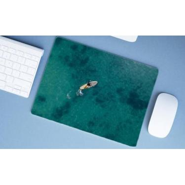 Imagem de Mouse Pad Emborrachado Personalizado Grande Prancha no Mar - Deluzz