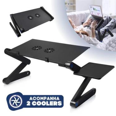 Imagem de Suporte Notebook Cooler Base Com Ventilação Apoio Mesa Usb, Cooler