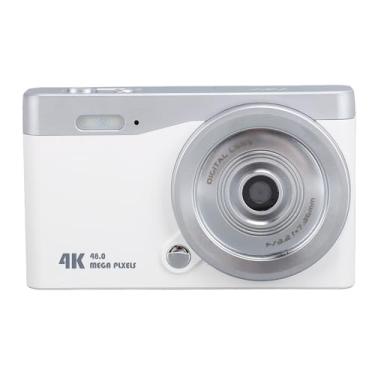 Imagem de Câmera Digital para Fotografia, Câmera HD de 12 MP Com Foco Automático, Tela TFT de 2,8 Polegadas, Câmera Compacta para Viagens de Vlogging (WHITE)