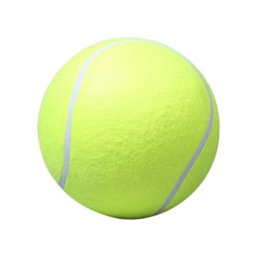 Imagem de Baoblaze Bola de tênis para cães, brinquedo inflável, atividade ao ar livre