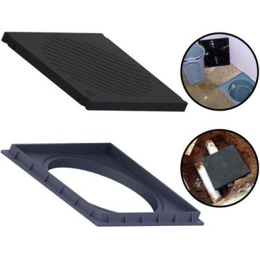 Imagem de Tampa Reforçada Preta Para Caixa De Gordura Inspeção Encanamento Colet