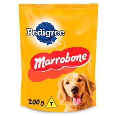 Imagem de Biscoito para Cães Pedigree Adulto Recheio Carne Marrobone Pouch 200g