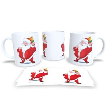 Imagem de Canecas de Porcelana Branca Personalizadas Papai Noel (Mod.37)