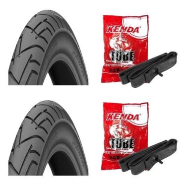 Imagem de Par Pneu Levorin Praieiro Aro 24x1.95 Balão Bike + 2 Câmara, Praiero A