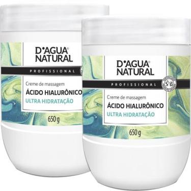 Imagem de 2 Creme Massagem Acido Hialuronico Anti-Idade Dagua Natural - D'Água N