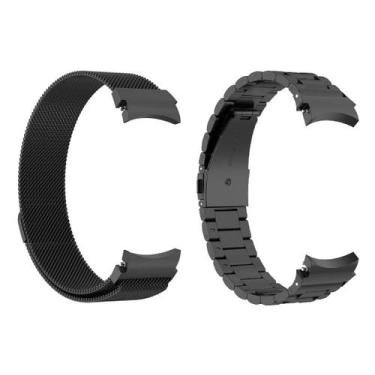 Imagem de Pulseira Aço e Magnética Compatível Samsung Galaxy Watch 5 - Poolsy, P