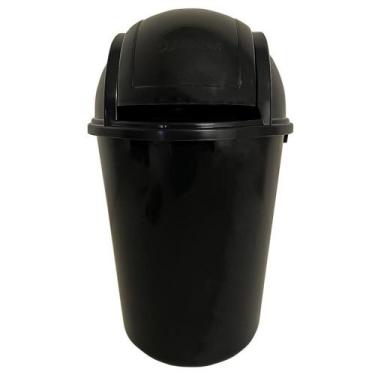 Imagem de Lixeira com Tampa Basculante 7,5 Litros Preto Jaguar