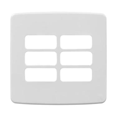 Imagem de Placa 4x4 6 posições branco compose - weg