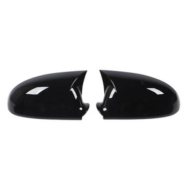 Imagem de Par de Capa Preta Brilhante para Espelho Retrovisor Esportivo para MK5 2003 a 2009 Com Apelo de Carro Elegante