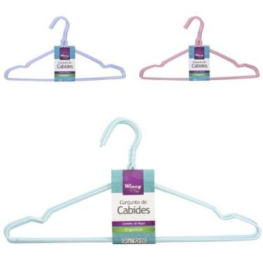 Imagem de Cabide Roupa De Acrilico Cava 5 Pecas 40X22Cm 3Mm - Wincy