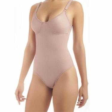 Imagem de Modelador Duloren 113215 Alta Compressão em Cetinete, 46, Castanha