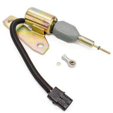 Imagem de Válvula Solenoide De Parada Trator R200-5 R335-7 R210LC-7 360-7 5650 12V Cambão 3 Pinos - GAUSS - GS22012