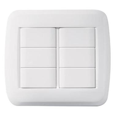 Imagem de Placa cega + bastidor 4x4 classica branco - pezzi