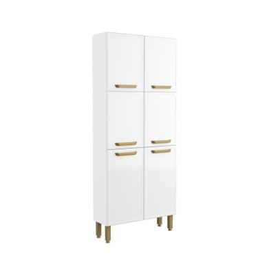 Imagem de Armário Paneleiro De Aço 6 Portas Bella Bertolini Branco