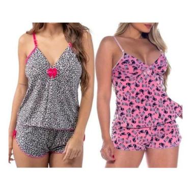 Imagem de Conjunto Baby Doll Feminino Pijama C57 - Fanáticos Por Cintas, Conjunt
