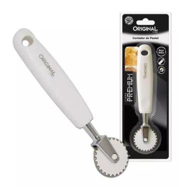 Imagem de Carretilha Cortador Fecha Massa Pastel Salgados Inox Premium - Origina