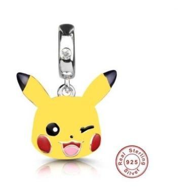 Imagem de Berloque Pingente Pikachu Em Prata Compatível Pandora Vivara - A Berlo