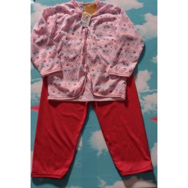 Imagem de Pijama malha fria estampado Tam p m g 1 2 3 anos fem e masc - Fruto da