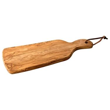 Imagem de Tábua de cortar/cortar e esculpir feita à mão em madeira de oliveira na Terra Santa
