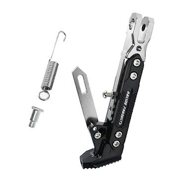 Imagem de GWH Suporte universal de motocicleta ajustável CNC modificado liga de alumínio ajustável tripé suporte suporte lateral pé suporte de pé scooter motor scooter moto motocross elétrica dit pit bike