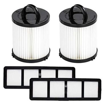 Imagem de HIFROM Conjunto de filtros DCF-21 e EF-6 de substituição para aspiradores verticais Eureka Airspeed AS1000 série AS1040 AS1061A 3270 3272AV substitui peça # 67821 68931 69963 830911 copo de pó HEPA (2