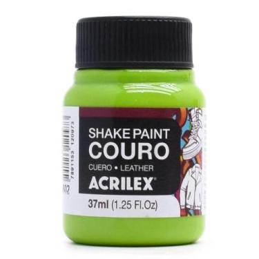 Imagem de Tinta para Couro Shake Paint Acrilex 37ml, 802 - VERDE MAÇÃ