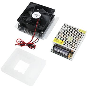 Imagem de Peltier Cooler Kit, Peltier Cooler Com Fonte de Alimentação Liga de Alumínio 60W de Resfriamento de Refrigeração Semicondutor DIY, Dissipadores de Calor de Computador de Mesa