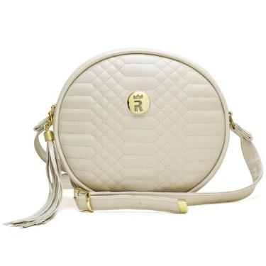 Imagem de Bolsa Feminina Transversal Redonda Dia a Dia Moderna Minimalista - Rub